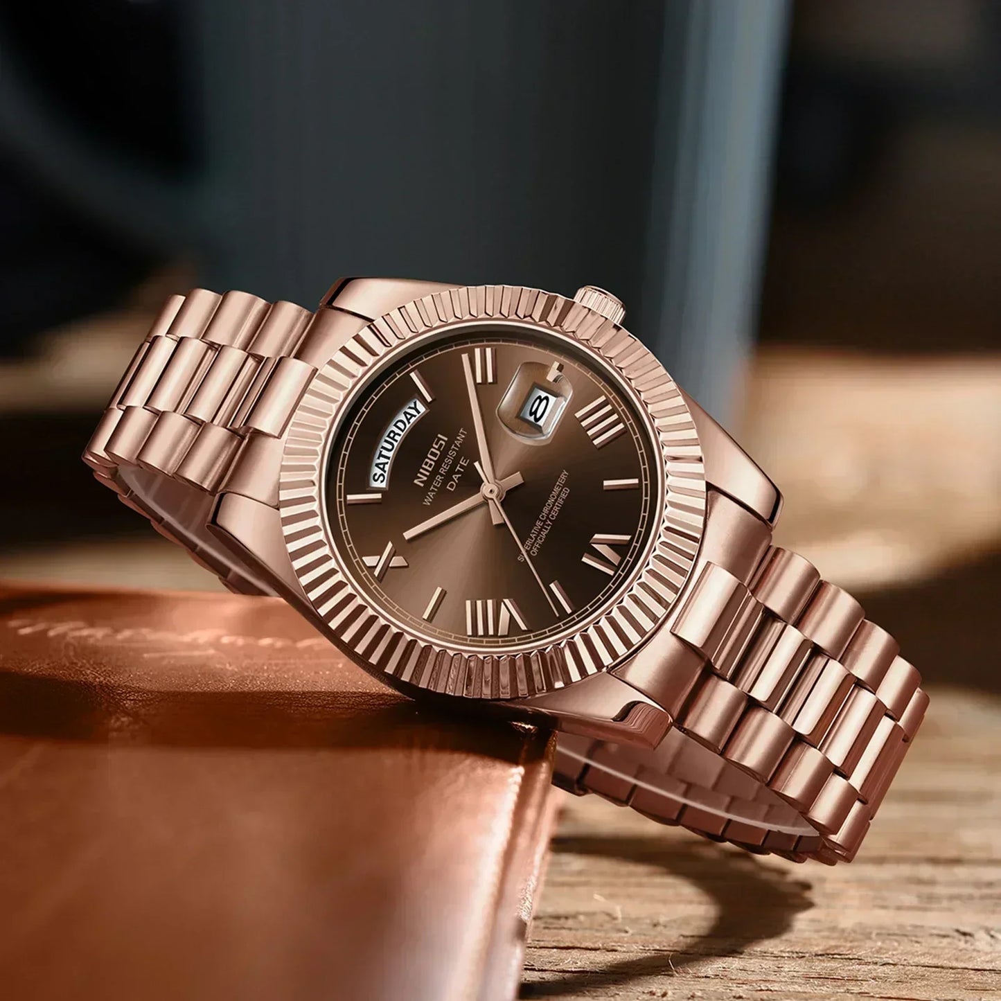 Elegant Men's Steel Quartz Watch