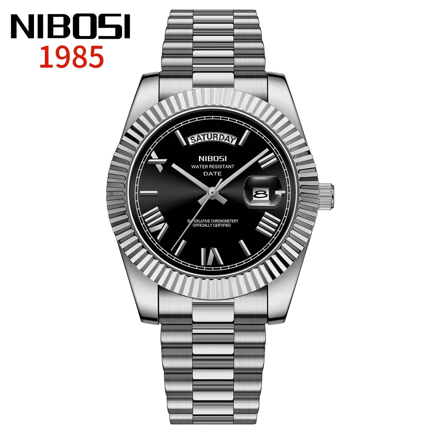Elegant Men's Steel Quartz Watch
