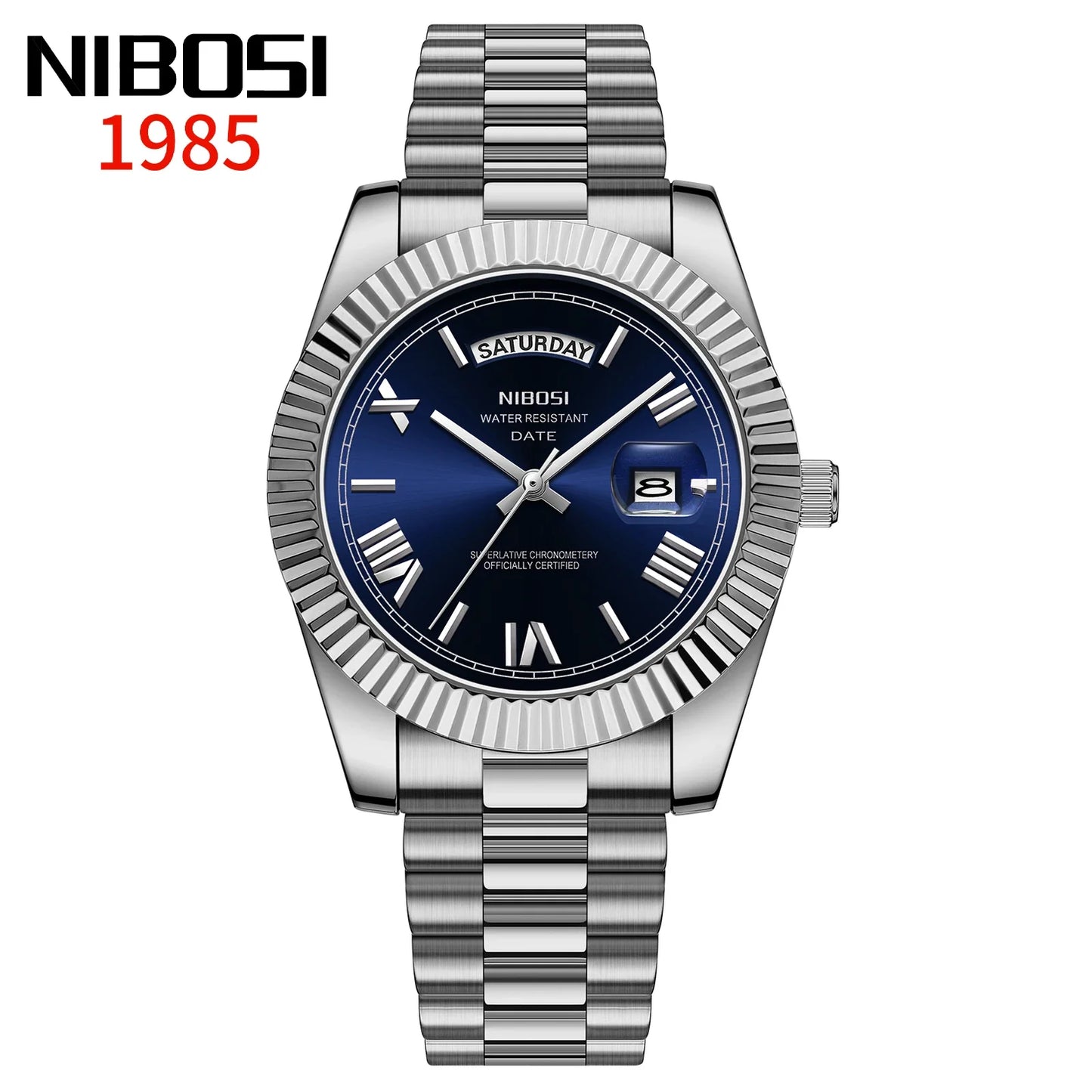 Elegant Men's Steel Quartz Watch