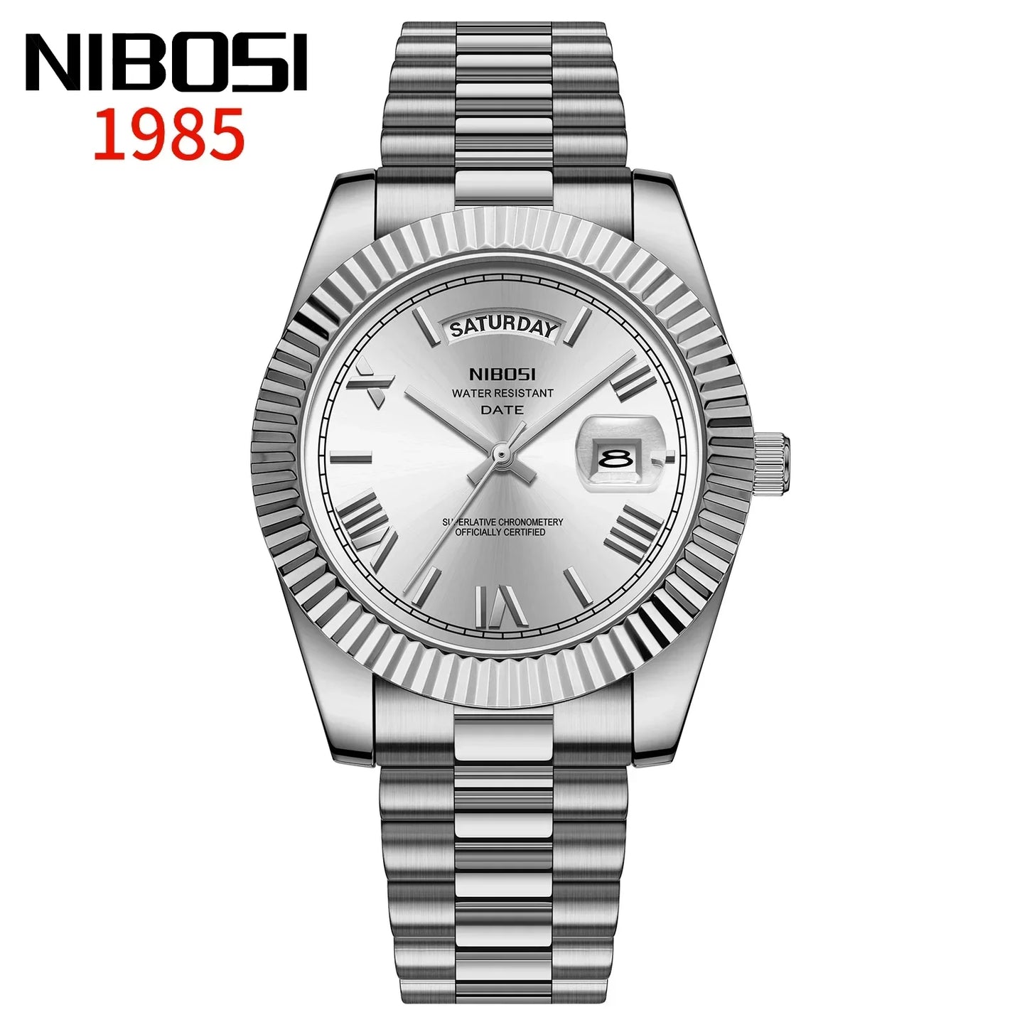 Elegant Men's Steel Quartz Watch