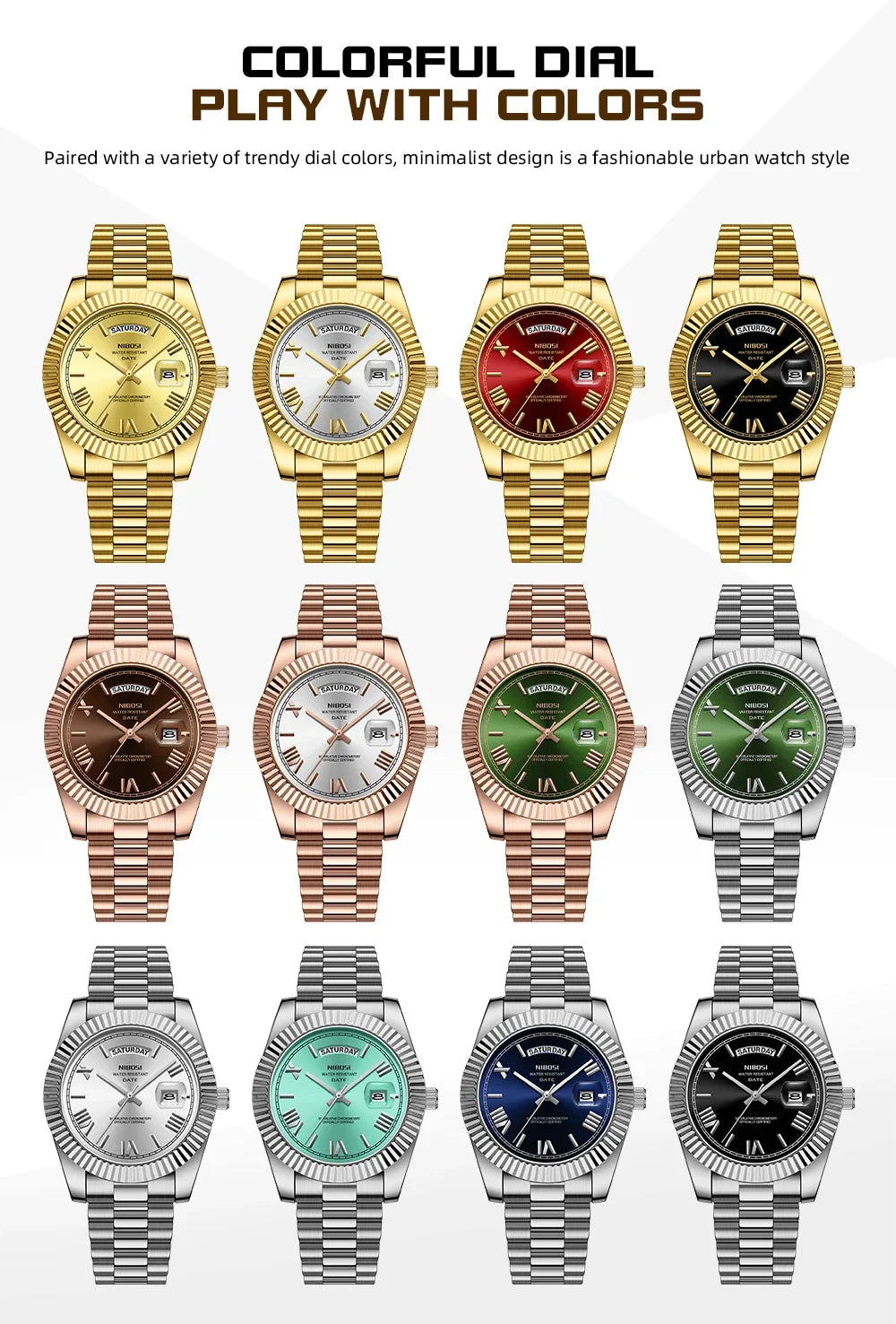 Elegant Men's Steel Quartz Watch