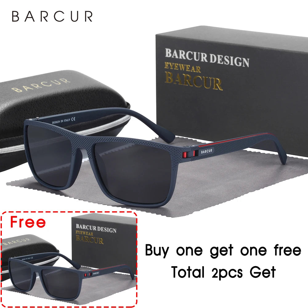 BARCUR TR90 Polarized Sunglasses – UVAB Protection