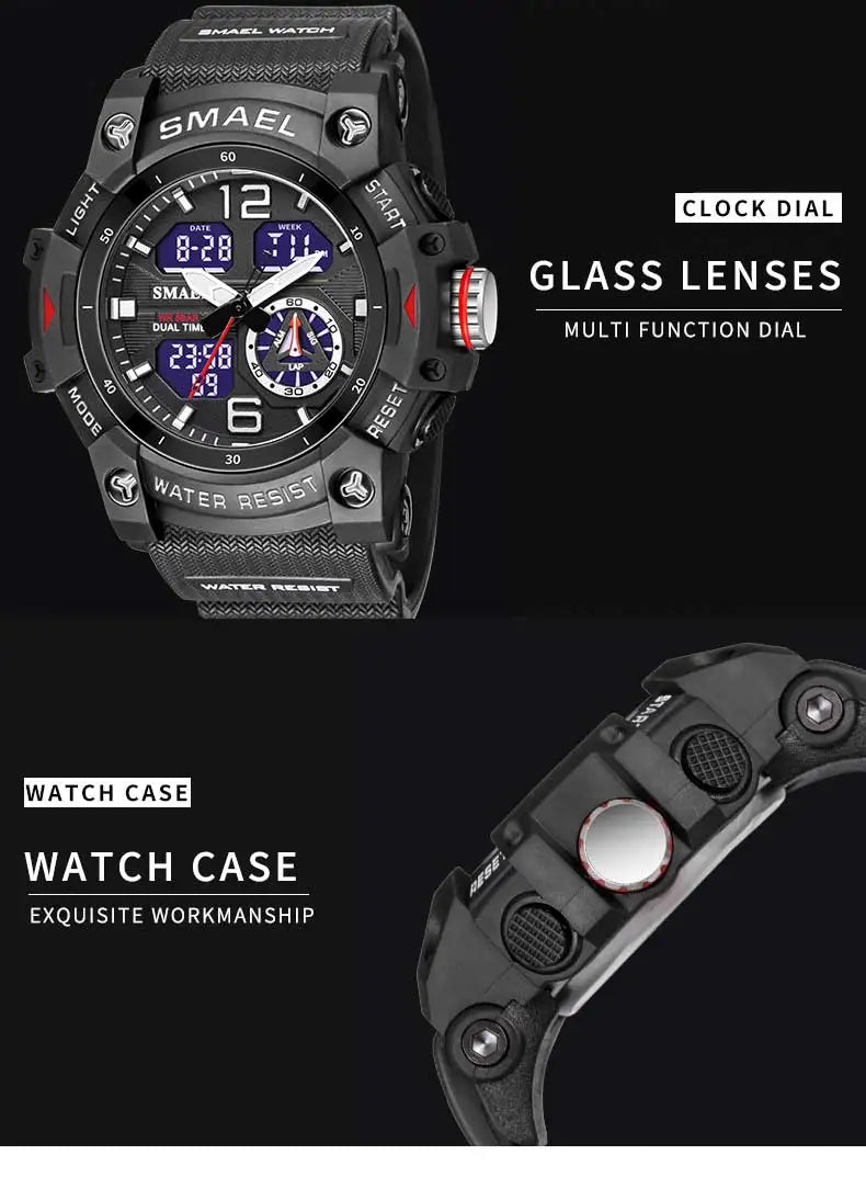Backlight Waterproof Sport Watch – Men