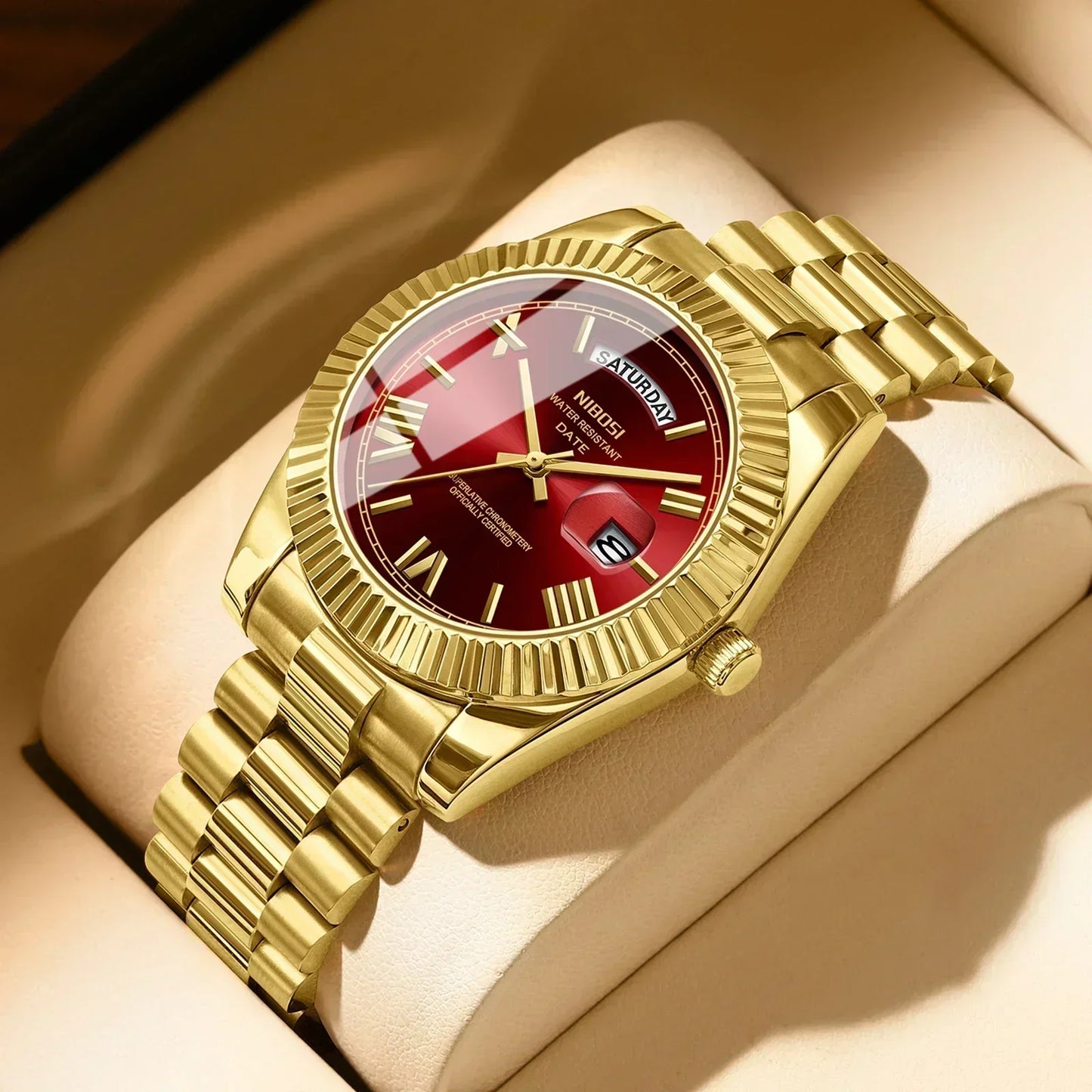 Elegant Men's Steel Quartz Watch