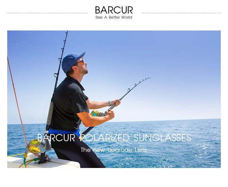 BARCUR TR90 Polarized Sunglasses – UVAB Protection