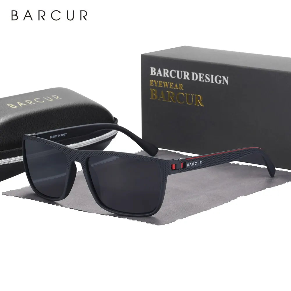 BARCUR TR90 Polarized Sunglasses – UVAB Protection