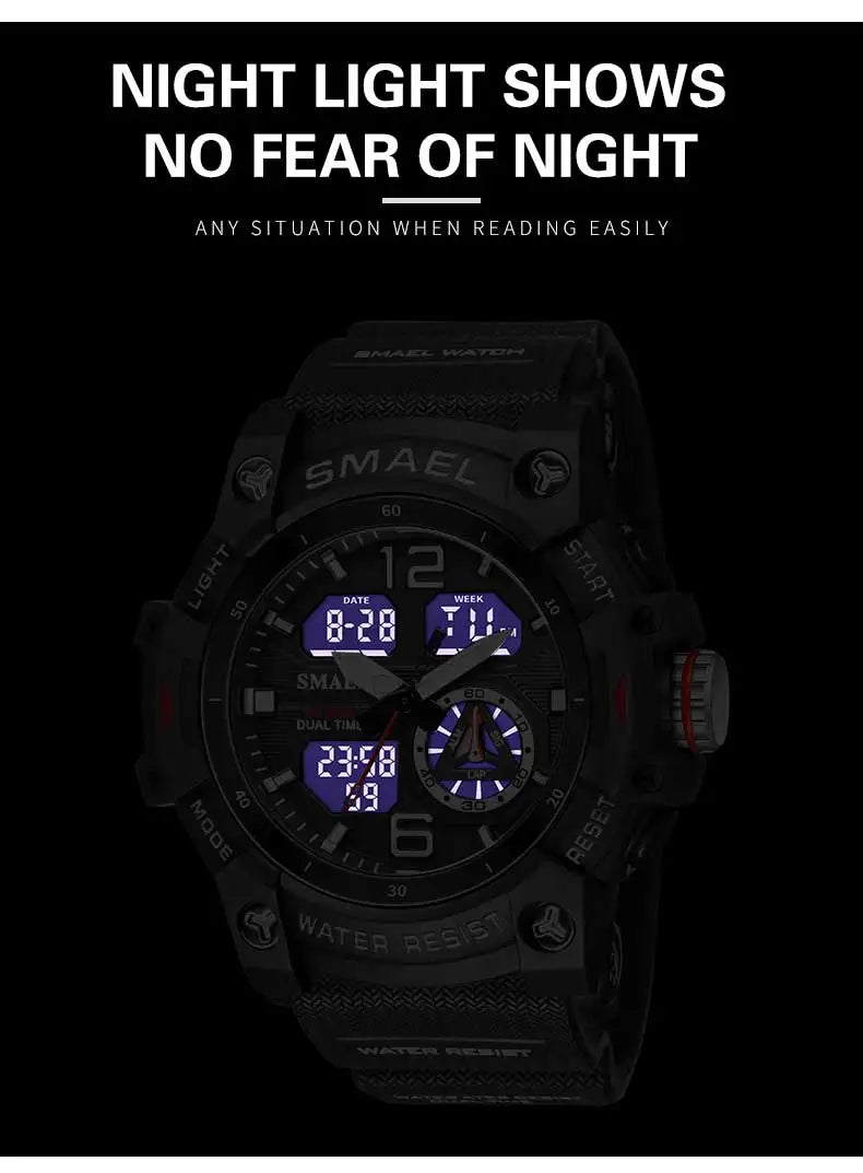 Backlight Waterproof Sport Watch – Men