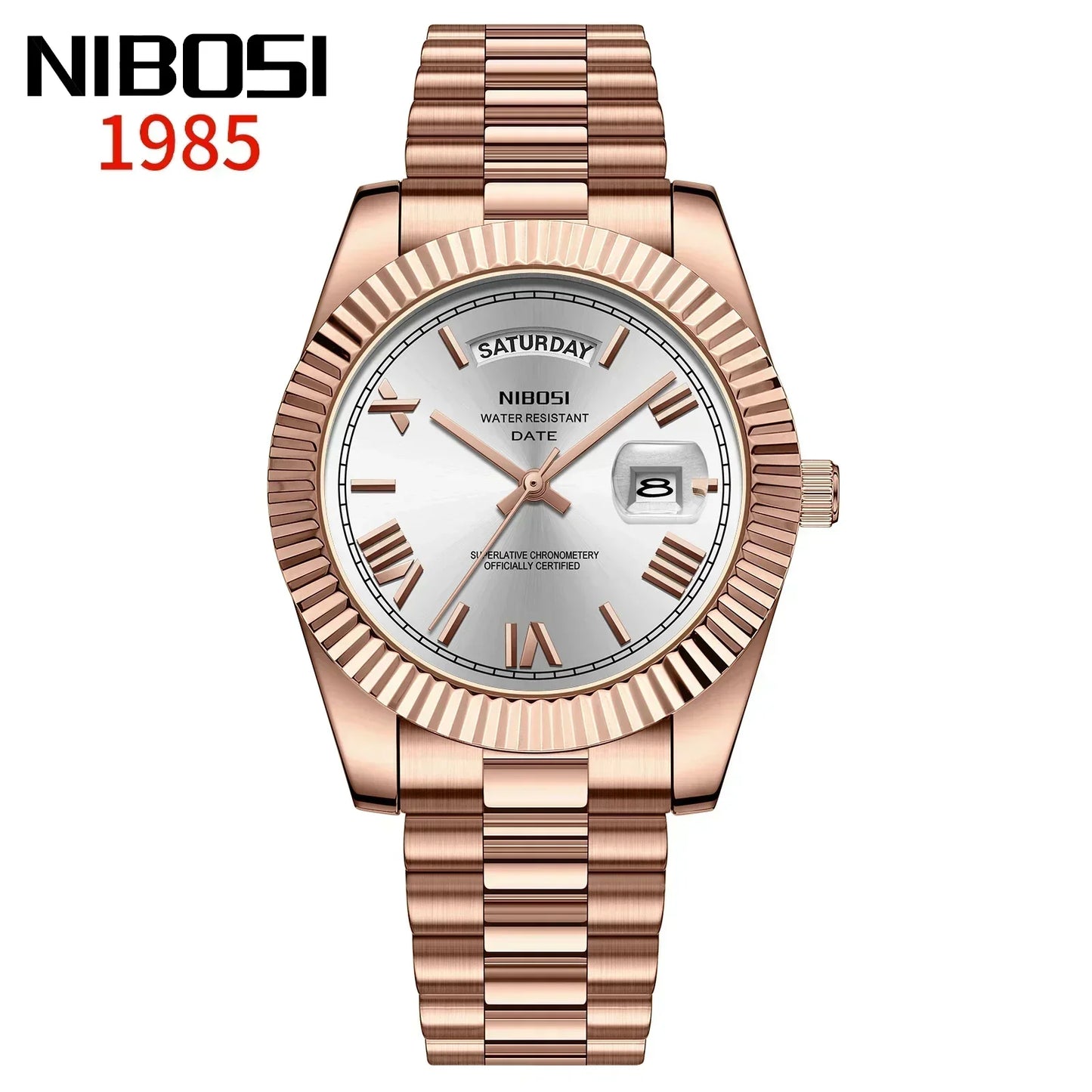 Elegant Men's Steel Quartz Watch