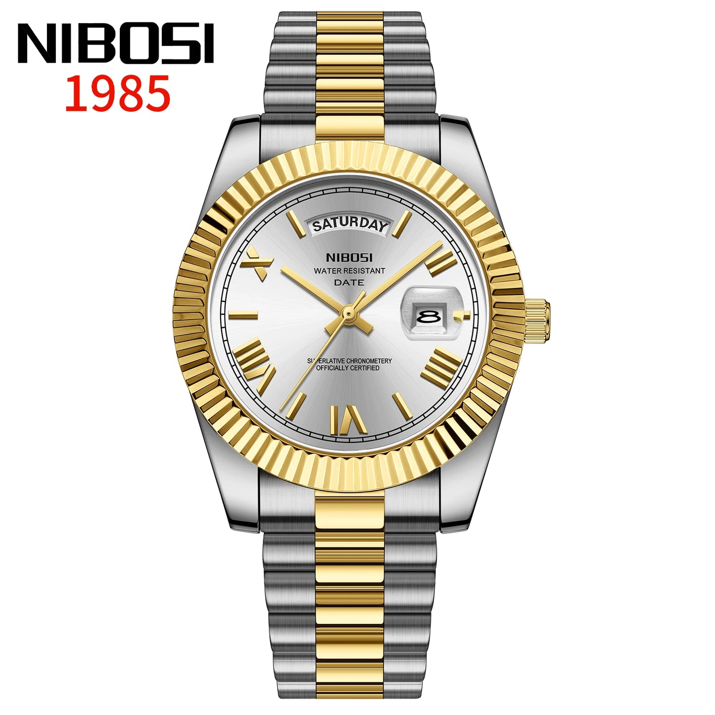 Elegant Men's Steel Quartz Watch