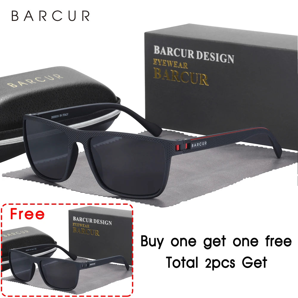 BARCUR TR90 Polarized Sunglasses – UVAB Protection