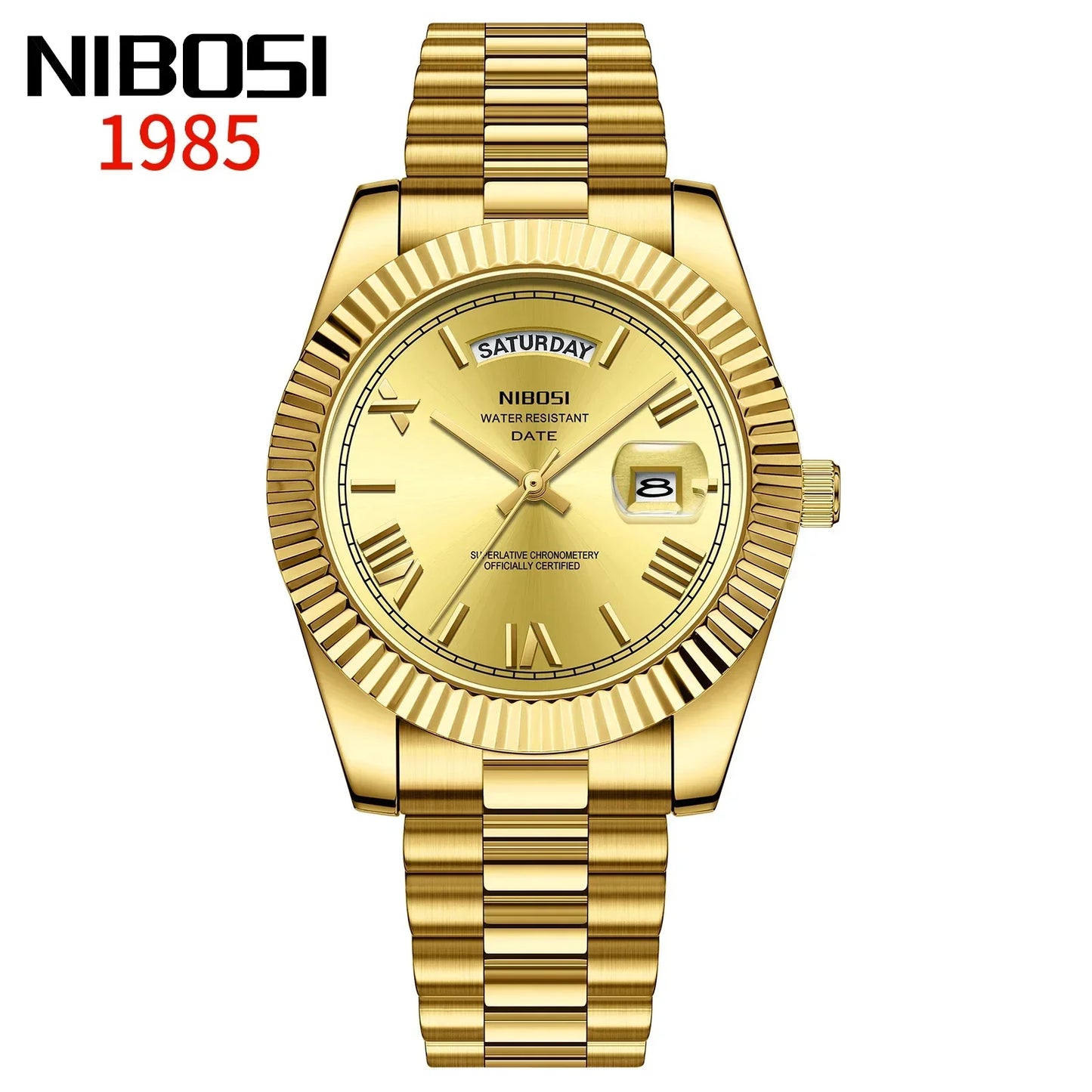 Elegant Men's Steel Quartz Watch