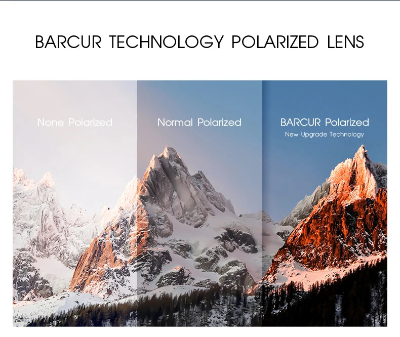 BARCUR TR90 Polarized Sunglasses – UVAB Protection
