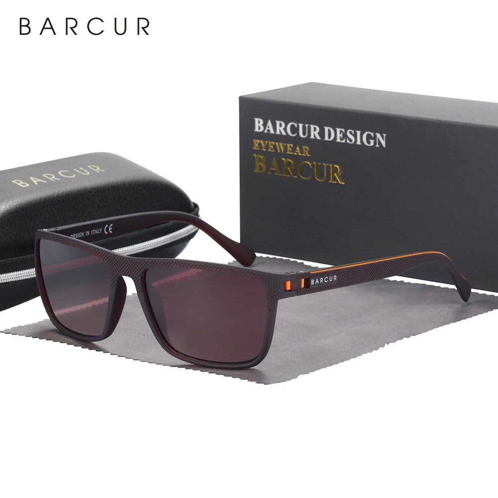 BARCUR TR90 Polarized Sunglasses – UVAB Protection