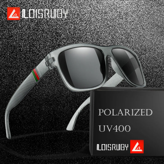 Classic Square Polarized Sunglasses – UV400 for Men