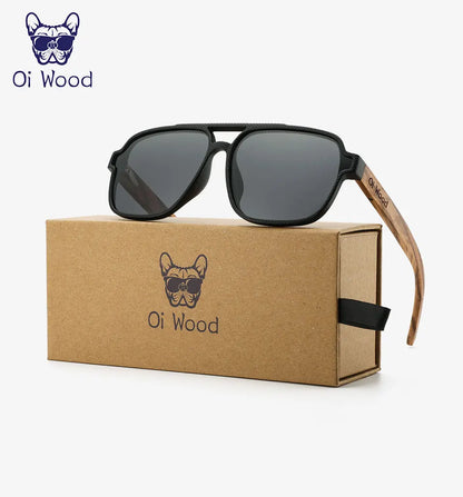 Eco-Friendly Wood Sunglasses for Men – UV Protection