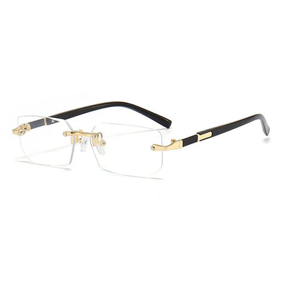 Fashion Rimless Sunglasses – UV400 for Men & Women
