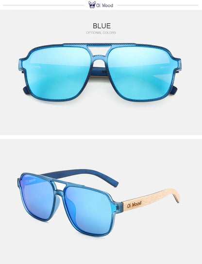 Eco-Friendly Wood Sunglasses for Men – UV Protection