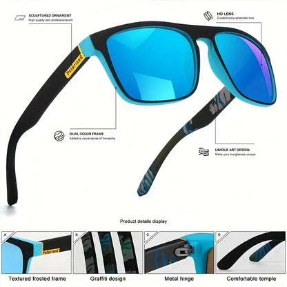 3PCS Polarized Square Sunglasses – UV400 for Men & Women
