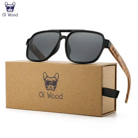 Eco-Friendly Wood Sunglasses for Men – UV Protection