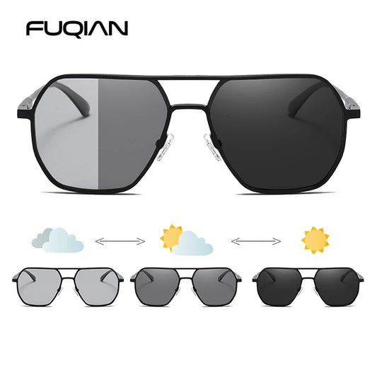 Luxury Metal Photochromic Sunglasses – Polarized & UV400
