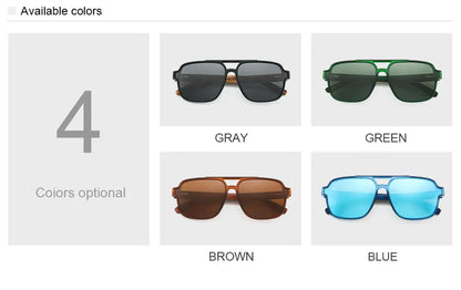 Eco-Friendly Wood Sunglasses for Men – UV Protection