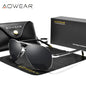 Men's Polarized Aviator Sunglasses – Mirror Lens