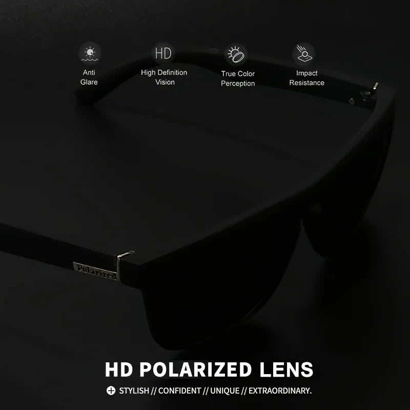 3PCS Polarized Square Sunglasses – UV400 for Men & Women