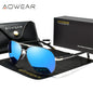 Men's Polarized Aviator Sunglasses – Mirror Lens