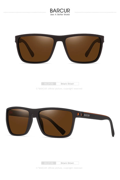 BARCUR TR90 Polarized Sunglasses – UVAB Protection