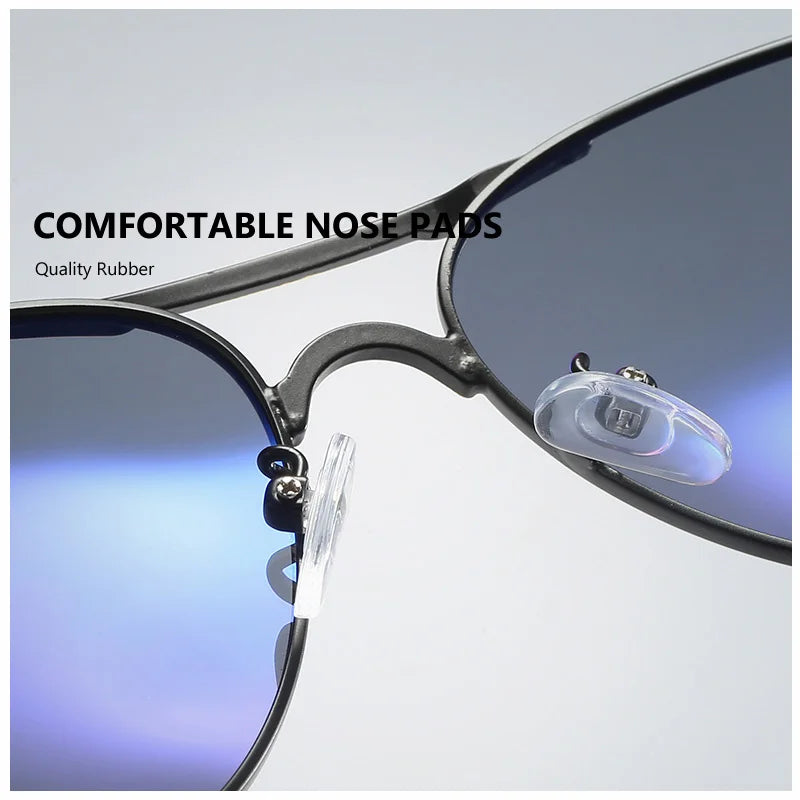 Men's Polarized Aviator Sunglasses – Mirror Lens
