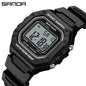 Big Dial Sports Watch with Stopwatch – Men
