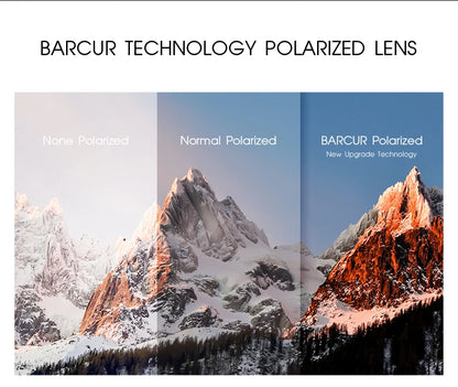 BARCUR TR90 Polarized Sunglasses – UVAB Protection