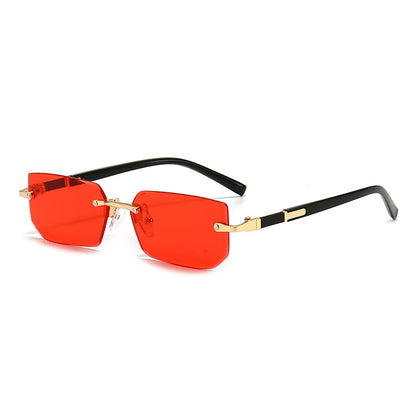 Fashion Rimless Sunglasses – UV400 for Men & Women