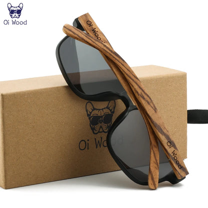 Eco-Friendly Wood Sunglasses for Men – UV Protection