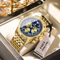 Luxury Stainless Steel Quartz Watch – Men