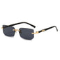 Fashion Rimless Sunglasses – UV400 for Men & Women