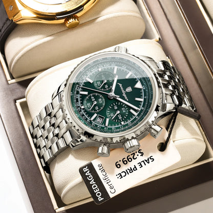 Luxury Stainless Steel Quartz Watch – Men