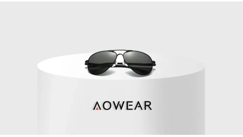Men's Polarized Aviator Sunglasses – Mirror Lens
