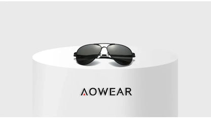 Men's Polarized Aviator Sunglasses – Mirror Lens