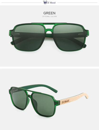 Eco-Friendly Wood Sunglasses for Men – UV Protection